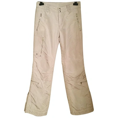 Pre-owned Bogner Trousers In White