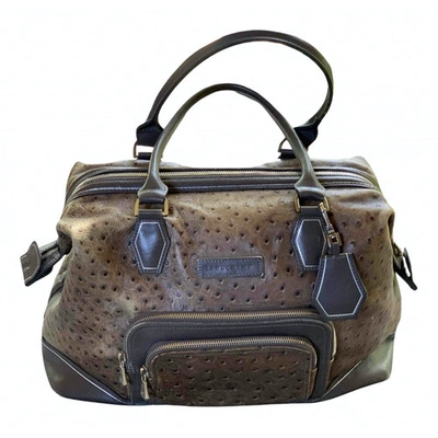 Pre-owned Longchamp Légende Brown Leather Handbag