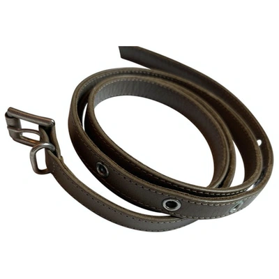 Pre-owned Gianvito Rossi Leather Bracelet In Brown