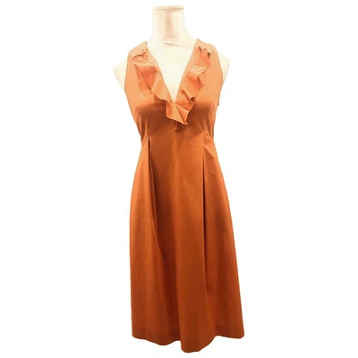 Pre-owned Moschino Cheap And Chic Mid-length Dress In Orange