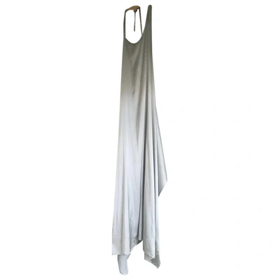 Pre-owned Baserange Silver Silk Dress