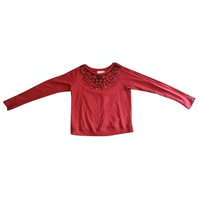 Pre-owned Needle & Thread Jumper In Red
