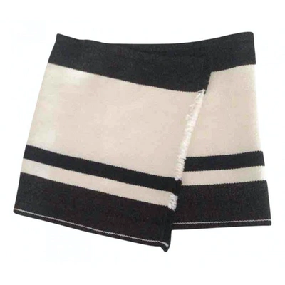 Pre-owned Isabel Marant Wool Mini Skirt In Beige
