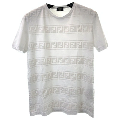 Pre-owned Fendi White Cotton T-shirts