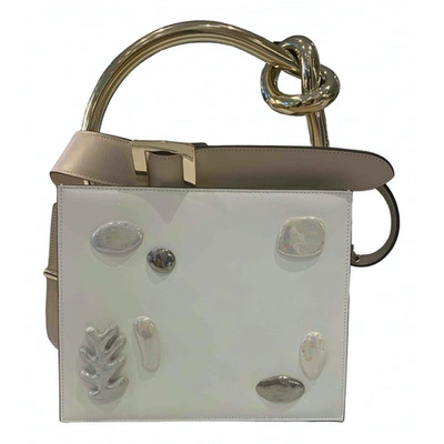 Pre-owned Benedetta Bruzziches Leather Handbag In White