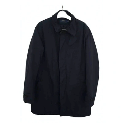 Pre-owned Polo Ralph Lauren Navy Polyester Coat