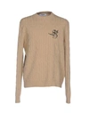 Msgm Sweaters In Camel