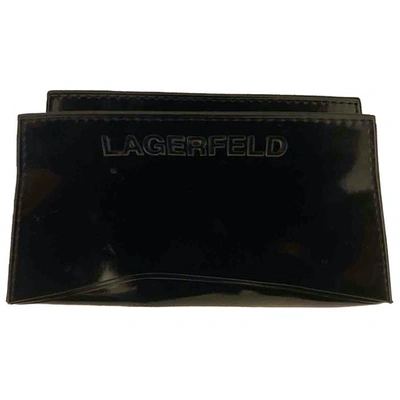 Pre-owned Karl Lagerfeld Clutch Bag In Black