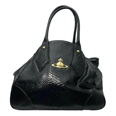 Pre-owned Vivienne Westwood Anglomania Leather Handbag In Black
