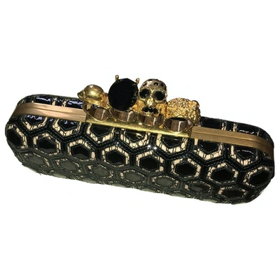 Pre-owned Alexander Mcqueen Knuckle Leather Clutch Bag In Other