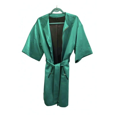 Pre-owned Dolce & Gabbana Silk Jacket In Green