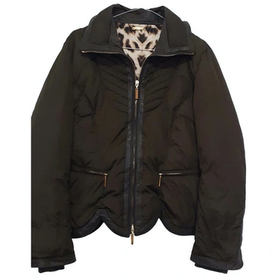 Pre-owned Roberto Cavalli Puffer In Brown