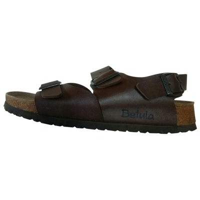 Pre-owned Birkenstock Brown Leather Sandals