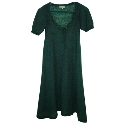 Pre-owned Vanessa Bruno Wool Mid-length Dress In Green