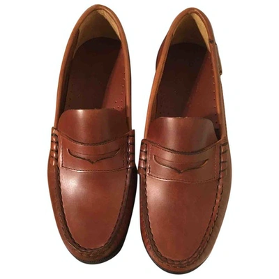 Pre-owned Sebago Brown Leather Flats