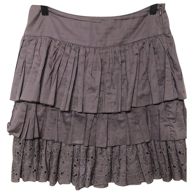 Pre-owned Blumarine Mini Skirt In Brown