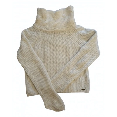 Pre-owned Guess Wool Jumper In White