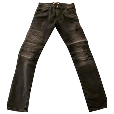 Pre-owned Pierre Balmain Grey Denim - Jeans Jeans
