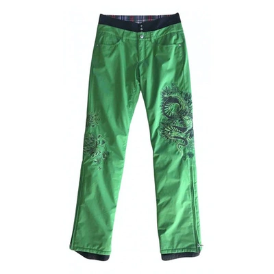 Pre-owned Bogner Trousers In Green