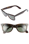 Ray Ban 'classic Wayfarer' 50mm Sunglasses In Tortoise