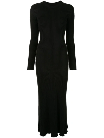 Anna Quan Talia Knitted Dress In Black