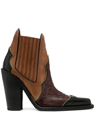 Dsquared2 Pointed-toe Boots In Red