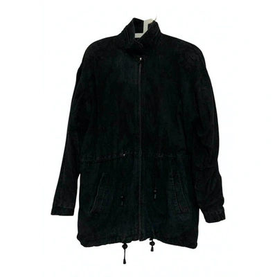 Pre-owned Loewe Leather Jacket In Black