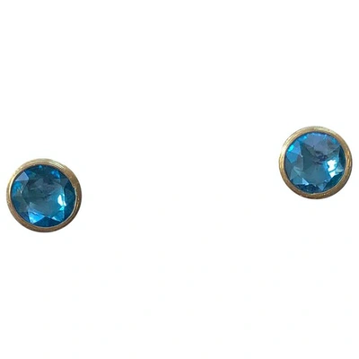Pre-owned Marco Bicego Blue Yellow Gold Earrings