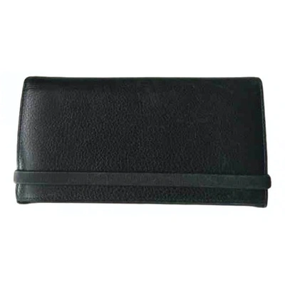 Pre-owned Delvaux Leather Wallet In Green