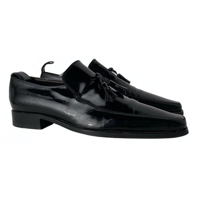 Pre-owned Dsquared2 Patent Leather Lace Ups In Black