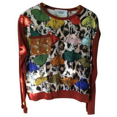 Pre-owned La Prestic Ouiston Silk Sweatshirt In Multicolour
