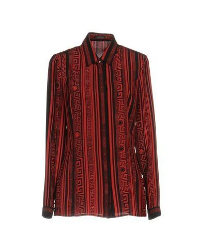 Versace Shirts In Red