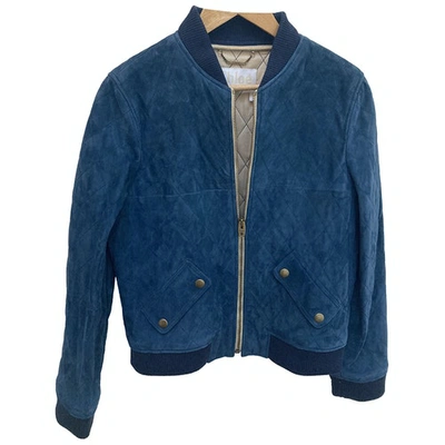 Pre-owned Chloé Blue Suede Jacket
