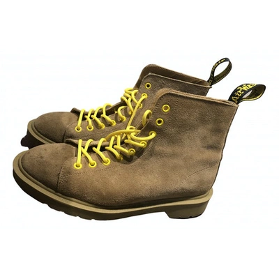 Pre-owned Dr. Martens' Lace Up Boots In Brown