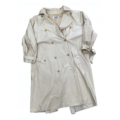 Pre-owned Max Mara Trench Coat In Beige