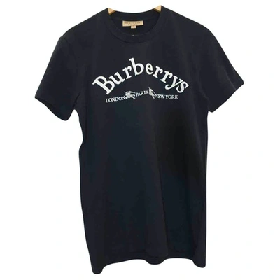 Pre-owned Burberry Blue Cotton T-shirt