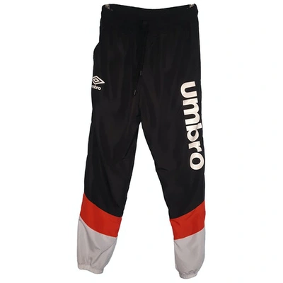 Pre-owned Umbro Trousers In Black