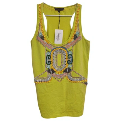 Pre-owned Manish Arora Yellow Cotton Top