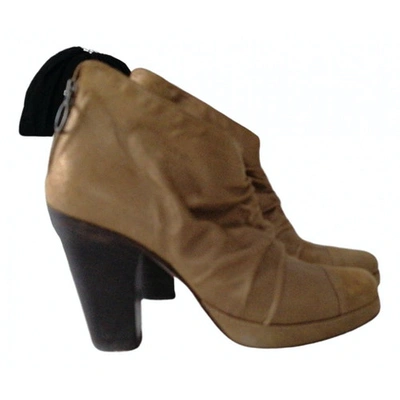 Pre-owned Fiorentini + Baker Ankle Boots In Gold