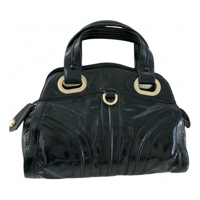 Pre-owned Bally Patent Leather Tote In Black