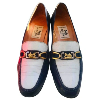 Pre-owned Celine Luco Leather Flats In Multicolour