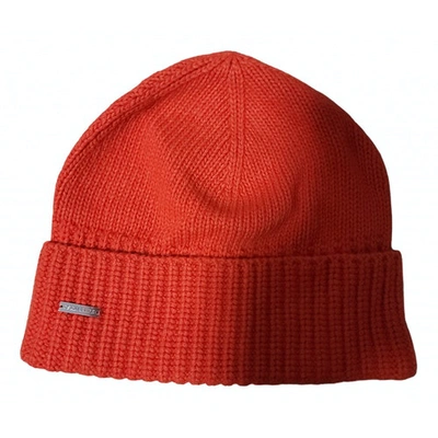 Pre-owned Dsquared2 Wool Hat In Orange