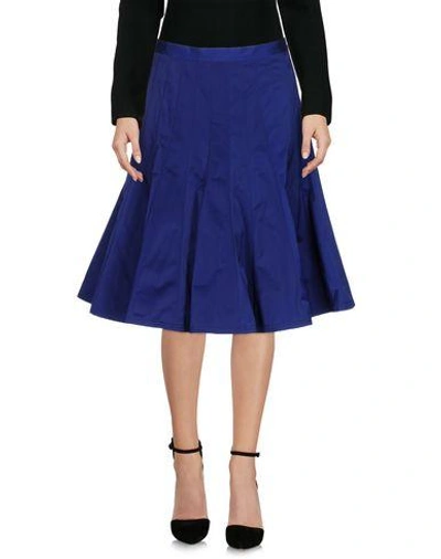 Marc By Marc Jacobs Knee Length Skirts In Purple