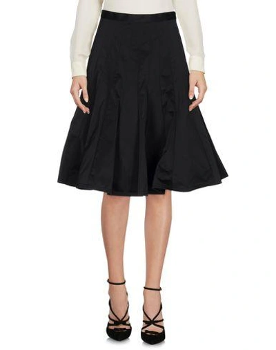 Marc By Marc Jacobs Knee Length Skirts In Black