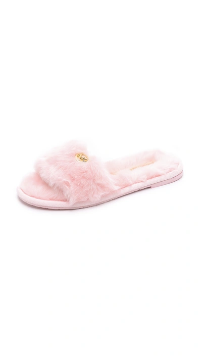 Michael kors faux fur on sale slides