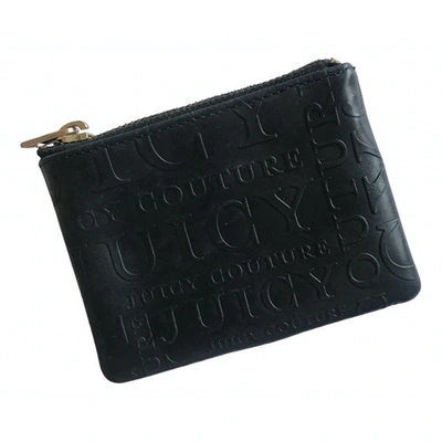 Pre-owned Juicy Couture Leather Wallet In Black