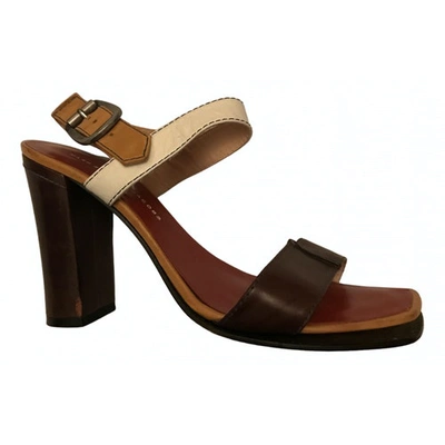 Pre-owned Marc By Marc Jacobs Brown Leather Sandals
