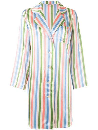Morgan Lane Jillian Night Shirt Dress In Multicolour
