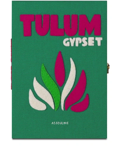 Assouline X Olympia Le-tan Tulum Clutch In Green