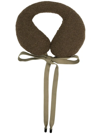 Tibi Travel Neck Pillow In Green